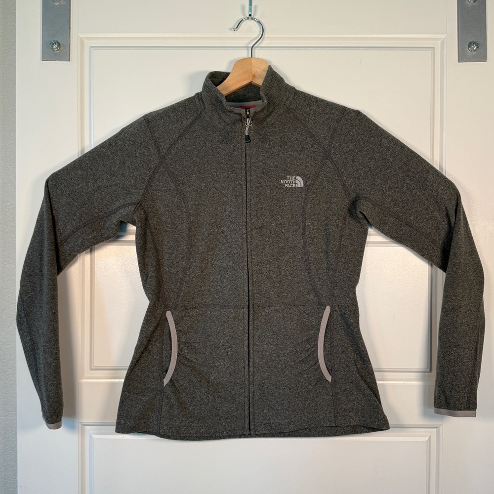 The North Face Women’s Dynamix Full Zip Fleece Jacket Gray M